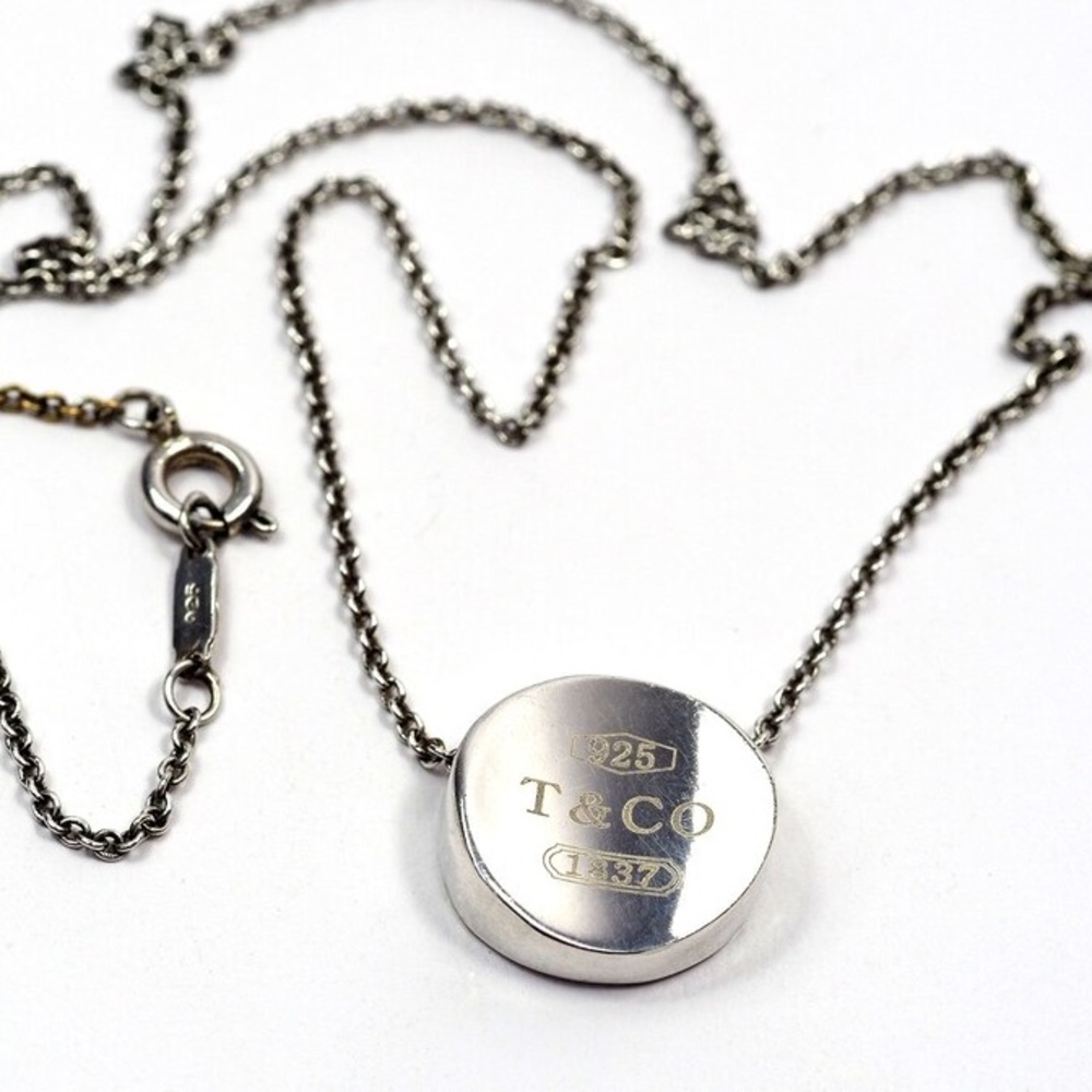 TIFFANY & CO 1837 Concave Pendant Necklace